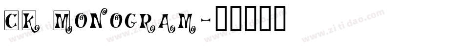 CK Monogram字体转换